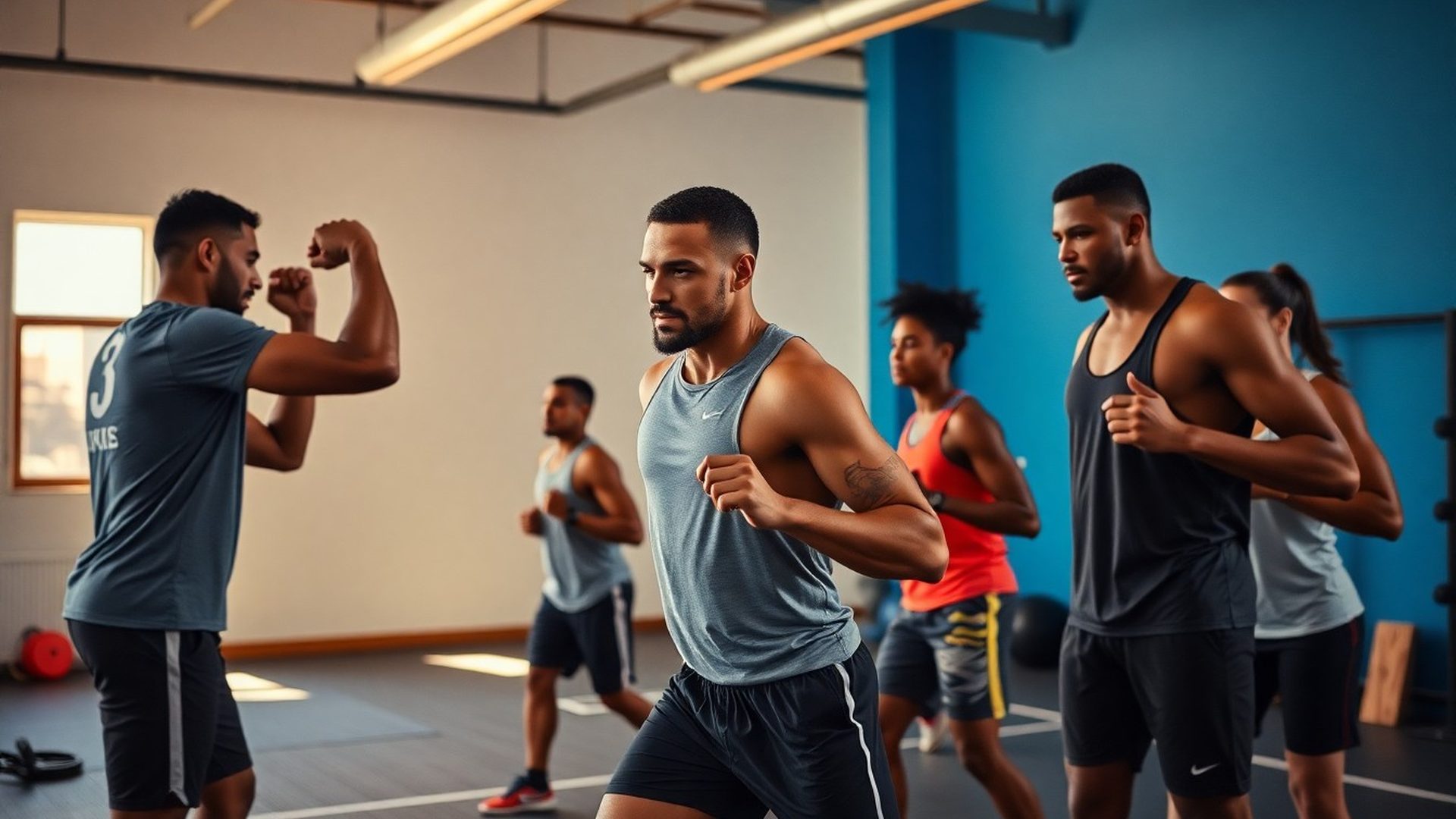Athletes training together at The House in San Antonio